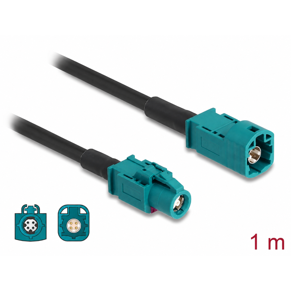 Metabee HSD 4P Z Coded Male to Female Cable High Speed Data Cable 1m