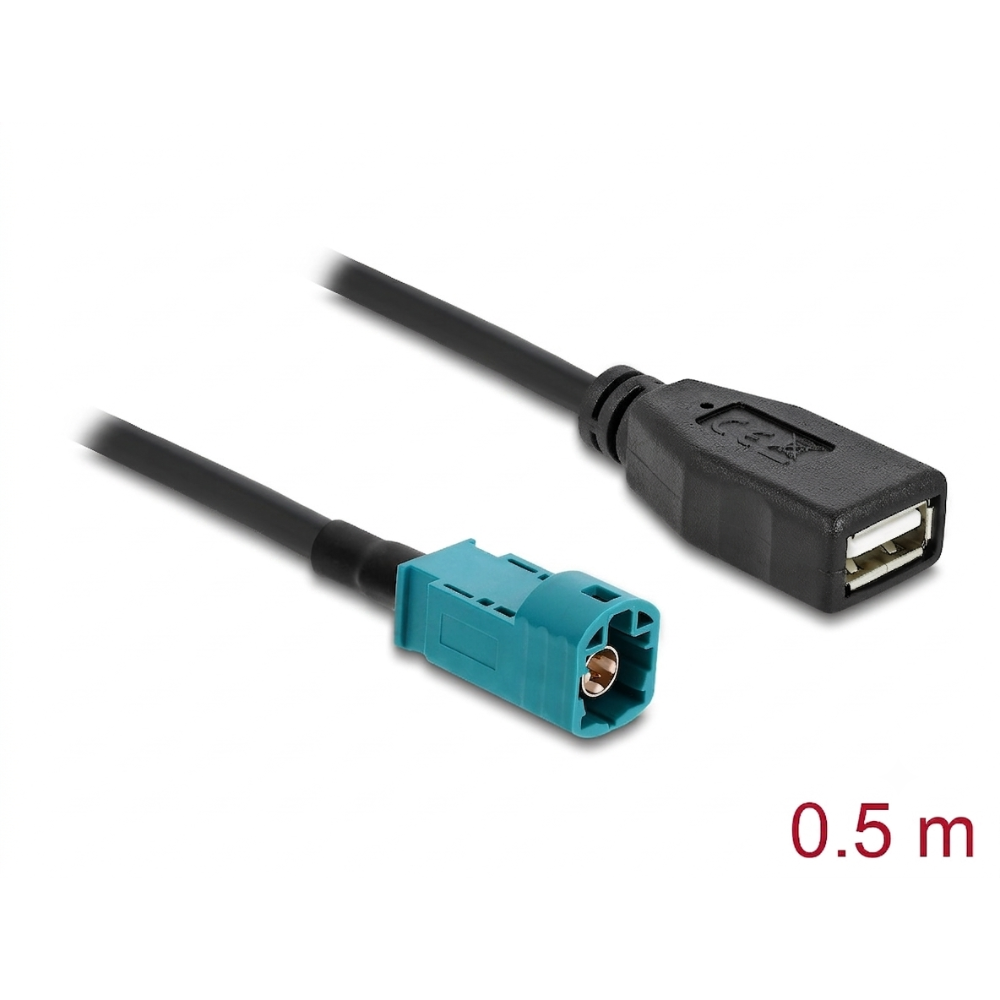 Metabee HSD Z Male to USB 2.0 A Type Female Cable High Speed Data Cable 0.5m
