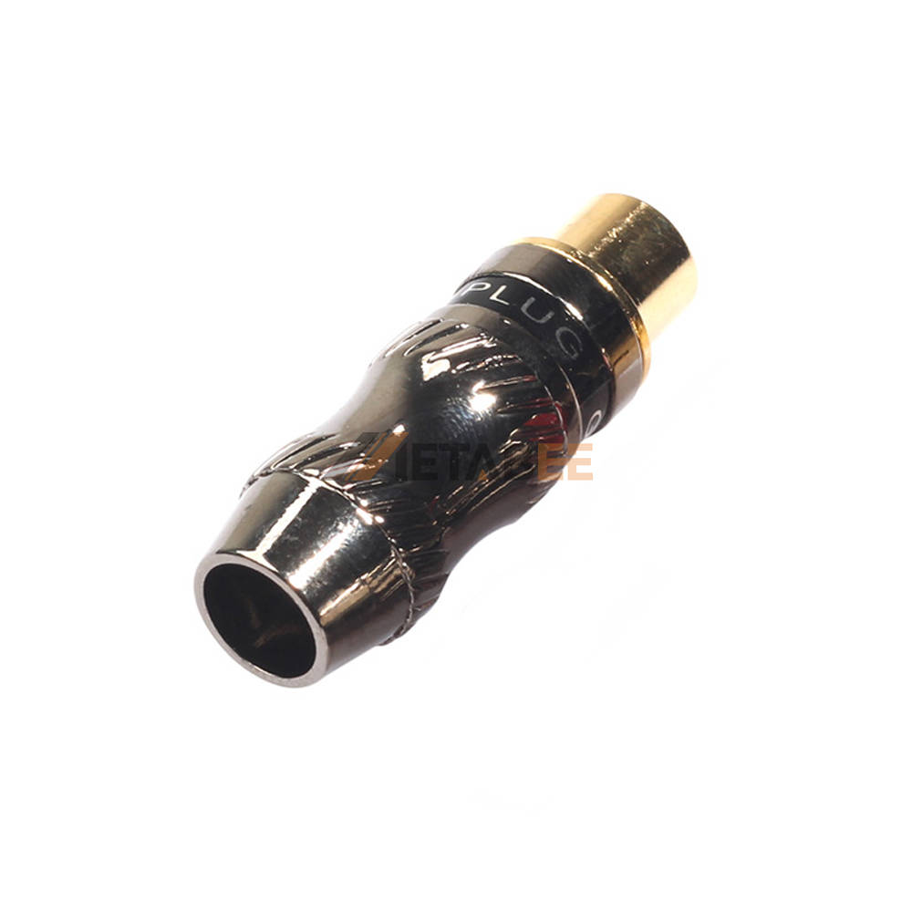 RCA Audio/Video Female Plugs gray+black ring