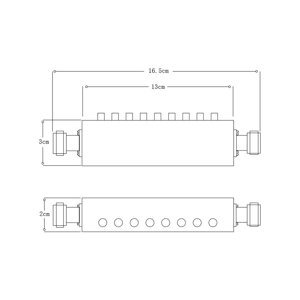 5W N-KKタイプ 可変アッテネータ RFキーアッテネータ 1-60DB DC-3GHz