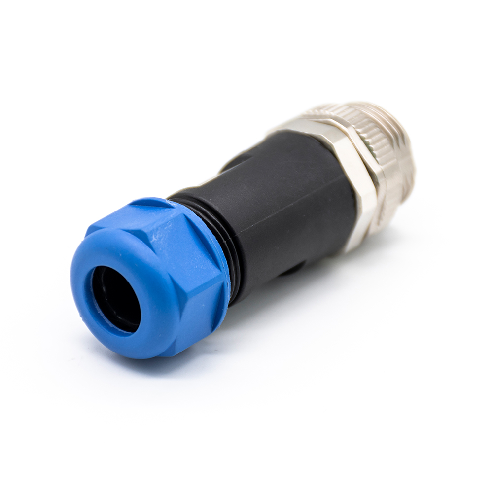 7/8 Field Wireable Connector 5 pin Male Straight UnShielded Plastic PG13.5