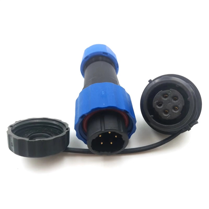 5-Pin Waterproof Plastic Connector Outdoor Power Industrial Aviation Plug and Socket 1 Pair