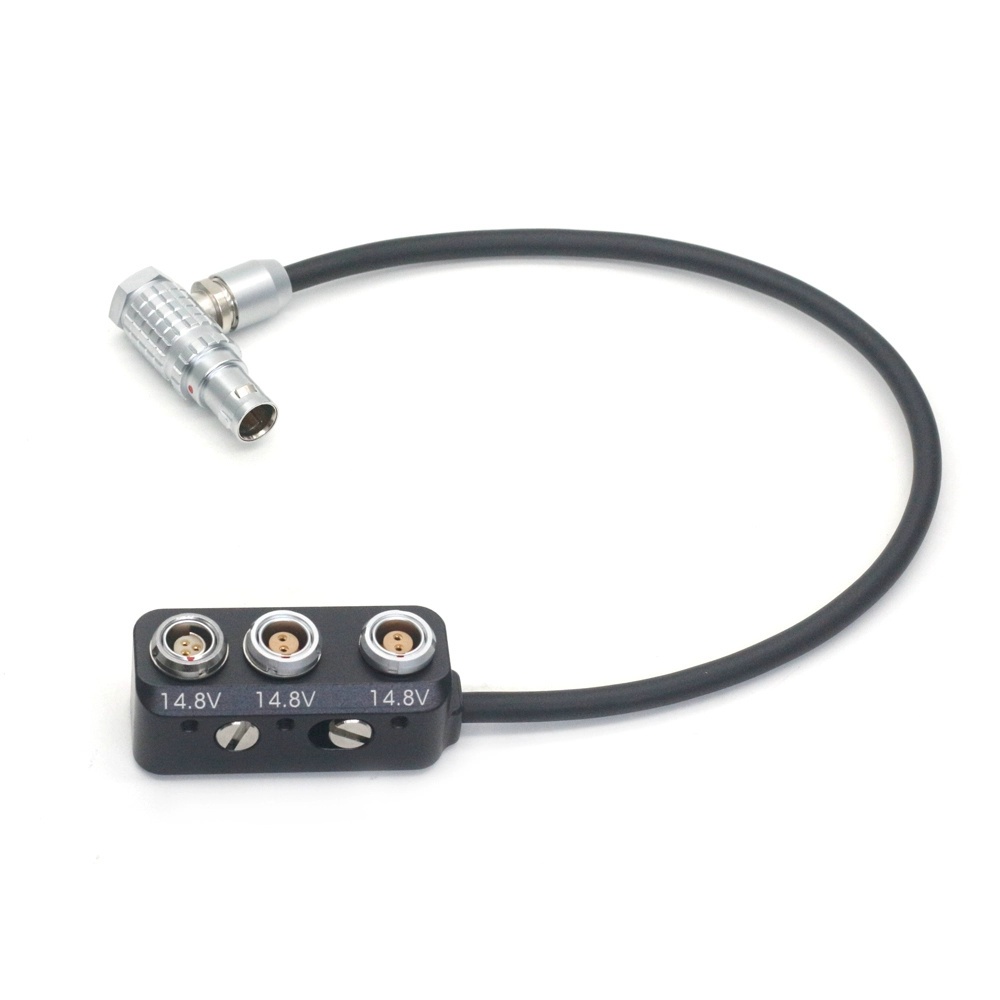 ARRI Camera EXT 7 Pin to 2x 0B 2 Hole + RS 3 Hole Start/Stop Recording Line EXT Distributor 20cm