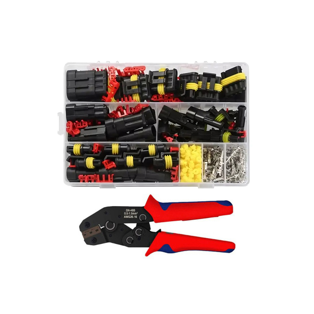 Crimping Tool Set, SN-48B & 708 PCS, 0.5-2.5mm², Ratcheting, Terminal Crimper