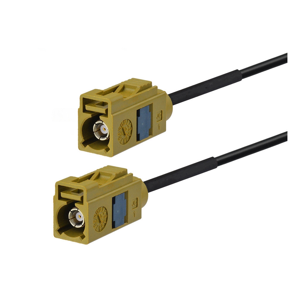 Adaptateur de câble d'antenne de voiture Fakra femelle vers femelle Jack K RG174, 5 m