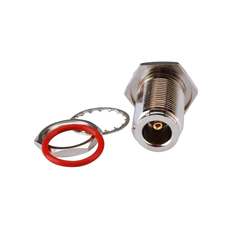 N Jack Female to SMA Jack Female Adapter Straight Bulkhead With O-Ring