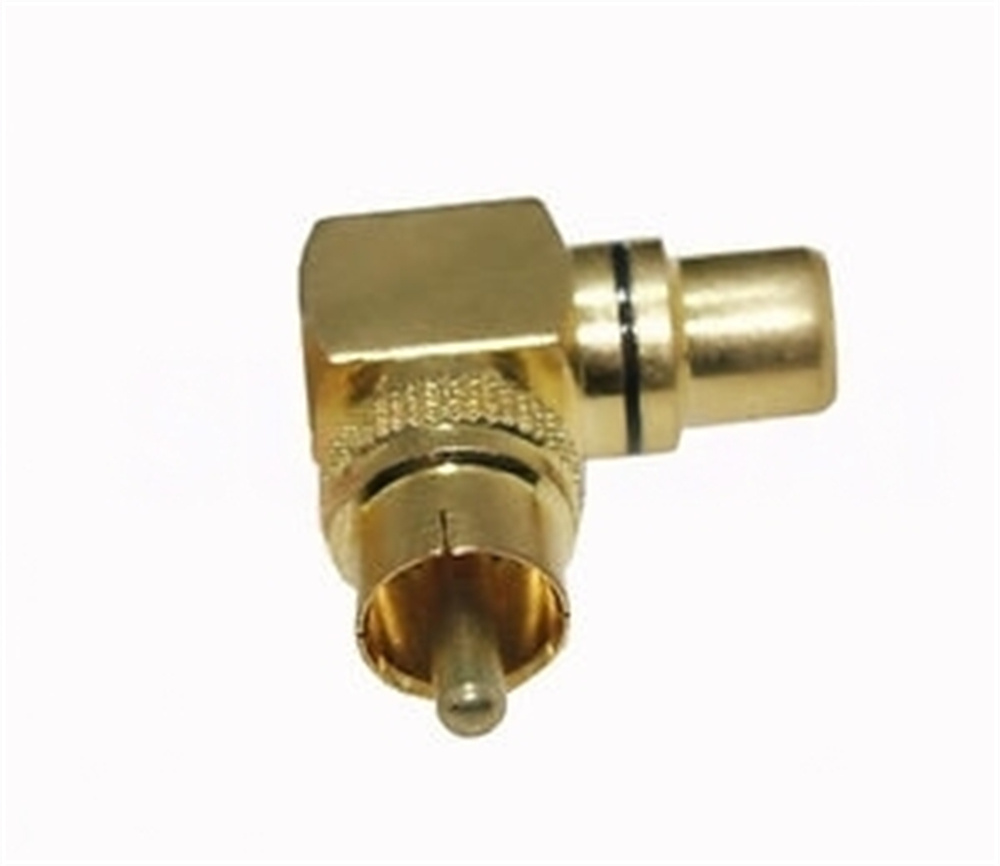 RCAジャック FemaleToLeft Angle RCAプラグ Male Adapter直角