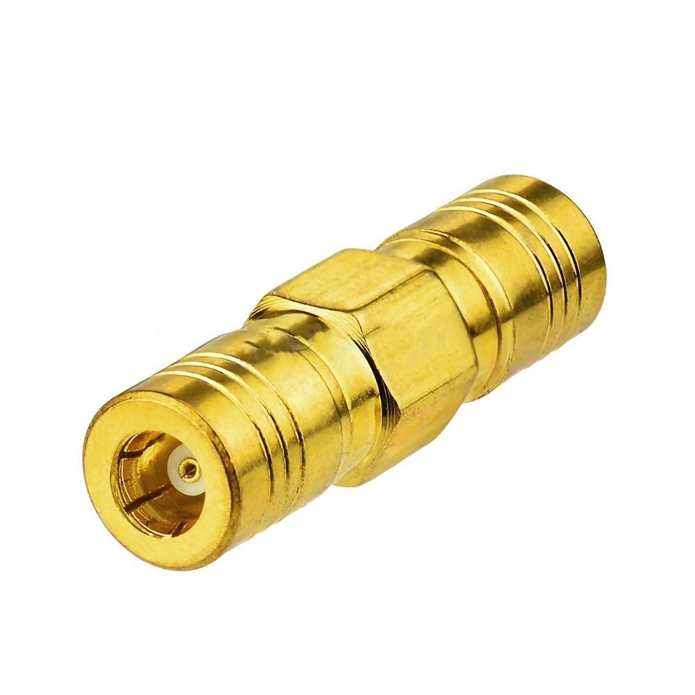 SMB Plug to SMB Plug RF Coaxial Adapter Connector Gold-plated