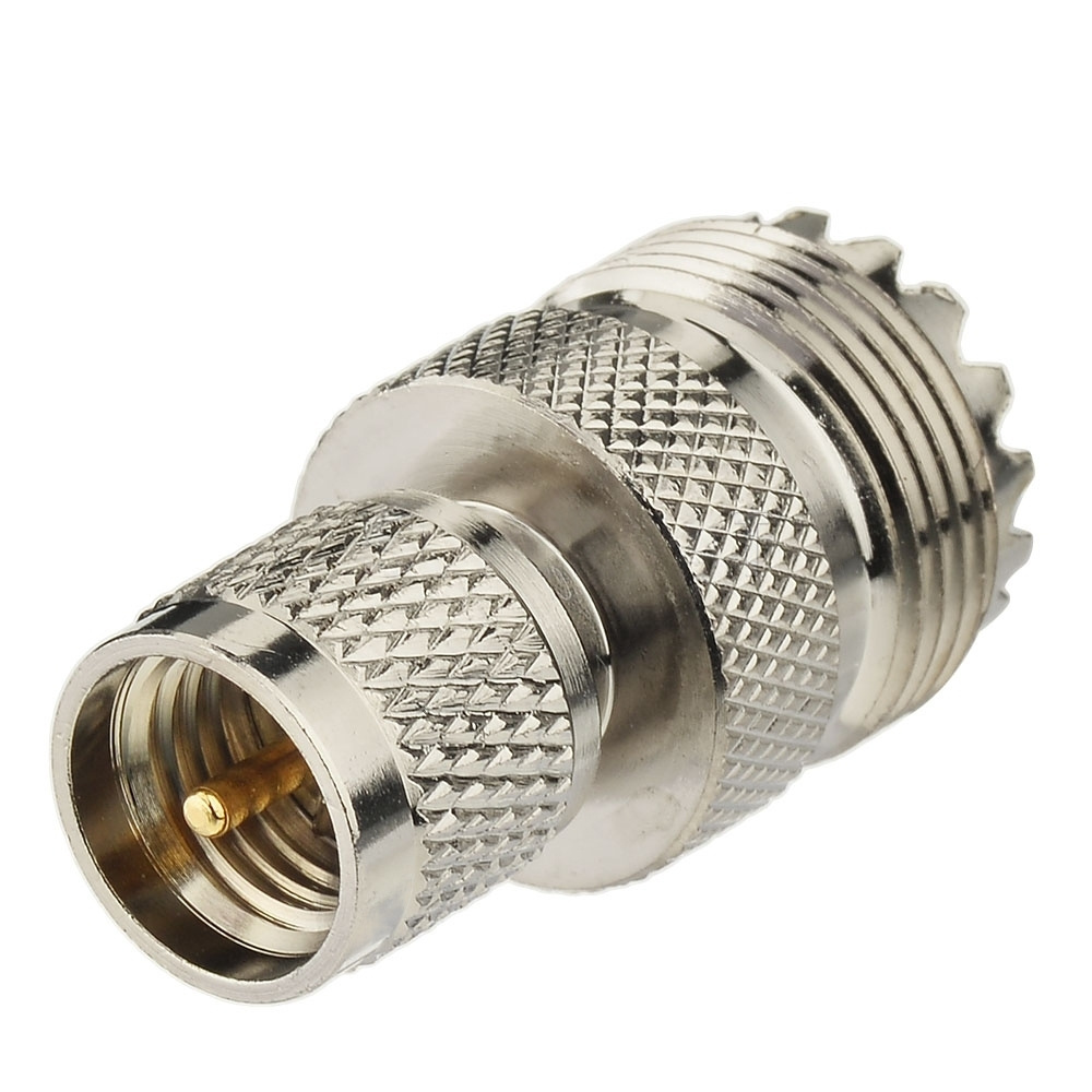 MiNi UHF Plug Male to UHF Jack Female Adapter