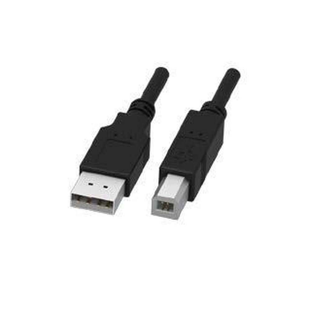 METABEE USB 2.0 Type-A プラグ - USB 2.0 Type-B プラグ ケーブル、24 AWG/28 AWG、ブラック、6 フィート