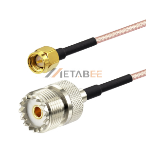 RF coaxial Male SMA to female UHF straight for RG316 custom coaixal cable assembly