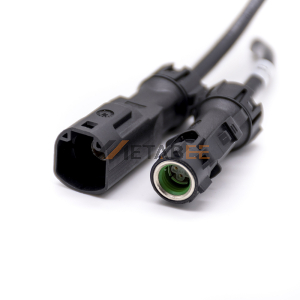 Waterproof HSD 4P A Coded Male to HSD 4P A Coded Female Extension Cable 50CM
