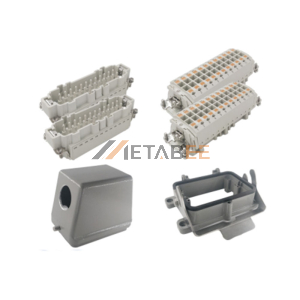 Heavy Duty Connector Assemblies H48B Side Entry PG29 Bulkhead Mounting HE 48 Pin Cage Clamp Terminal