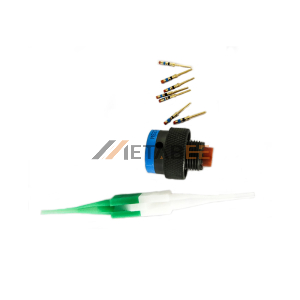 D38999 Series II Connector, MS27484T8B35PA Male Plug Straight, 6 Pin Crimp, A Orientation