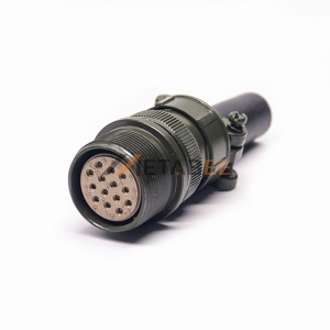 Threaded MS3101A20-27S 14Pin Female Cable Connecting Plug Solder cup