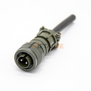 Threaded MS3106A10SL-4P 2Pin Plug Male Straight Solder Cup