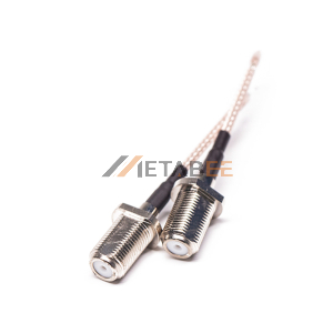 F Female Single Ended RF Cable Assembly With 5cm 75Ohm RG179 Cable