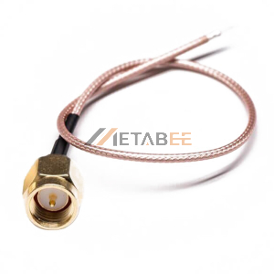 SMA Male Single Ended Cable Assembly With 20cm 50Ohm RG316 Cable