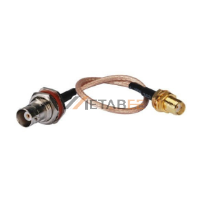 Waterproof BNC Jack to SMA Jack RF Cable Assemblies 15cm RG316 Cable 50ohm