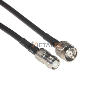 RP TNC Male to TNC Female RF Cable Assembly With 10cm 50Ohm RG58 Coax