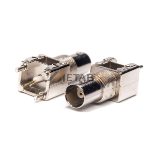 Coaxial Connector BNC Right Angle Jack Female Pin Panel Mount Bulkhead 50 Ohm