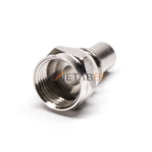 Coaxial Connector F Type Straight Male  Compression Cable Type Bulkhead 75 Ohm