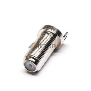 Coaxial Connector F Type Straight Jack Edge Mount 75 Ohm