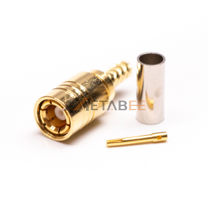 Coaxial Connector SMB Straight Male Female Pin Crimp Cable Type 50 Ohm
