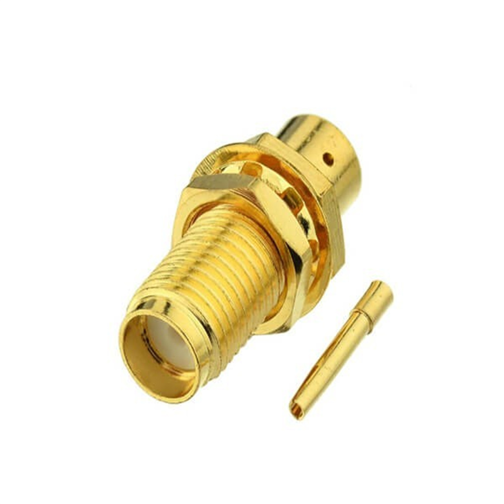 Coaxial Connector SMA Straight Jack Female Pin  Panel Mount Bulkhead 50 Ohm