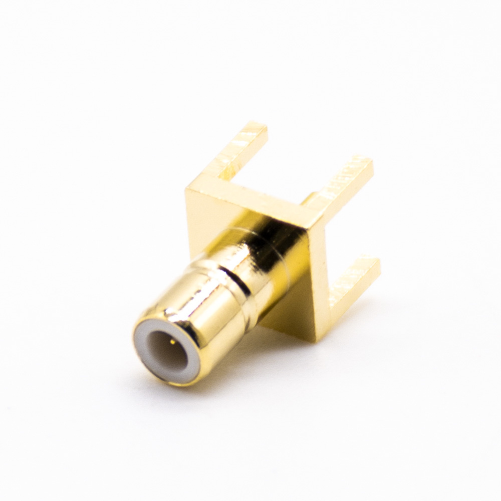 Coaxial Connector SMB Straight Jack Male Pin Panel Mount Through Hole 50 Ohm