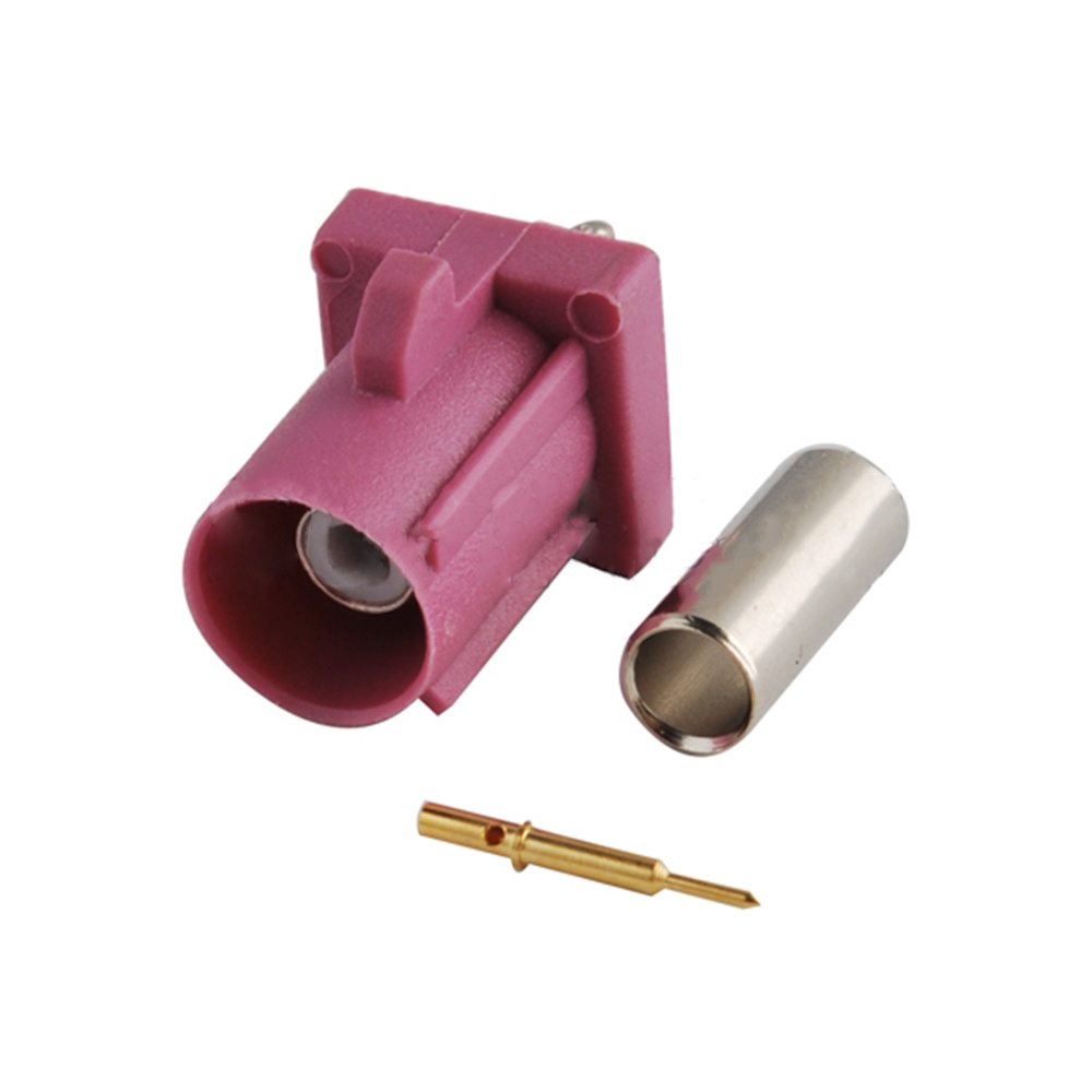 Fakra Code H Violetter Crimpstecker Stecker GPS-Telematik für RG316 RG174