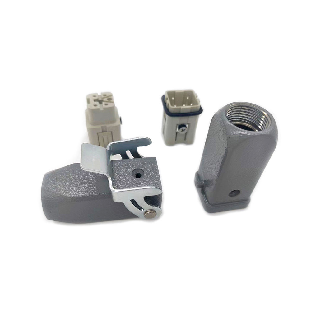 重载连接器组件 H3A 顶部接入 M20 电缆至电缆罩 HA 4 针笼式夹端子