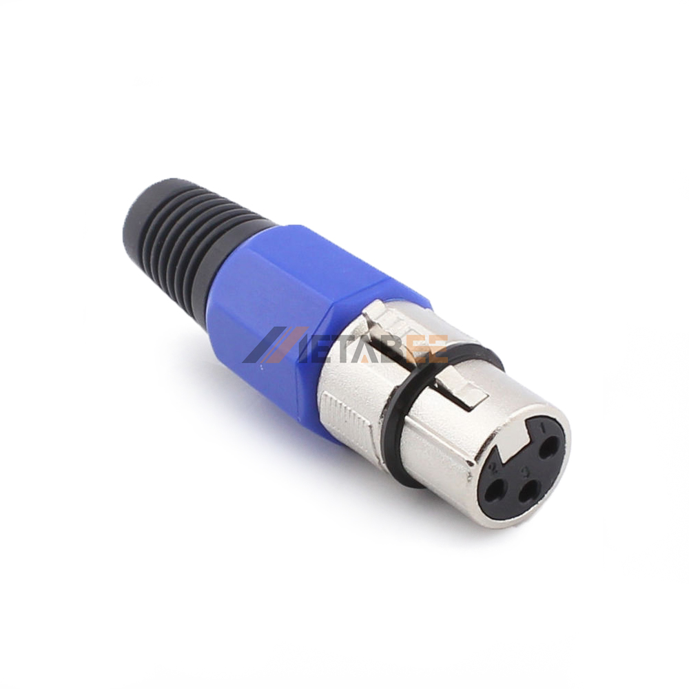 3 pin XLR audio/video female plug