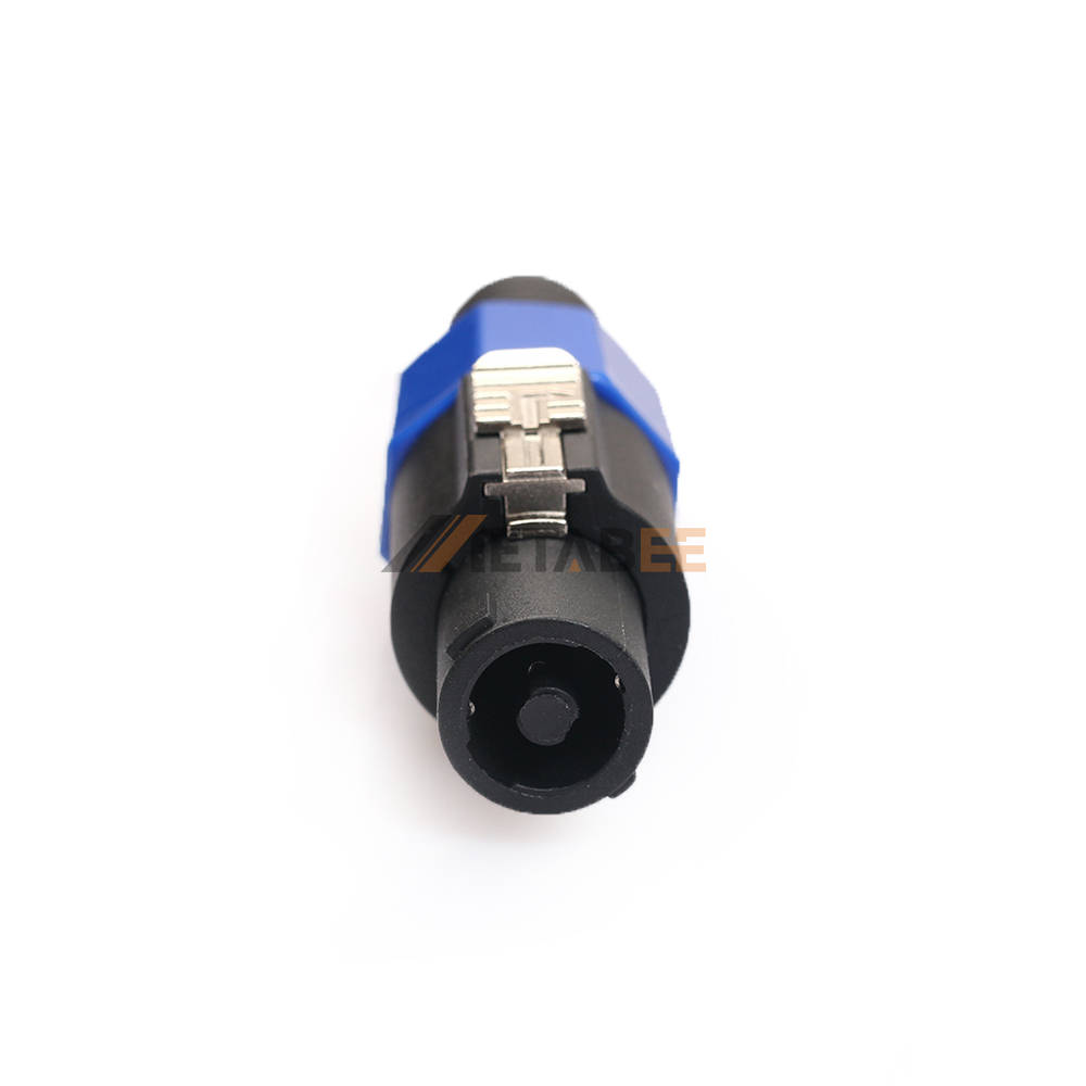 4 pin SPEAKON NL4FC  audio/video male plug Black