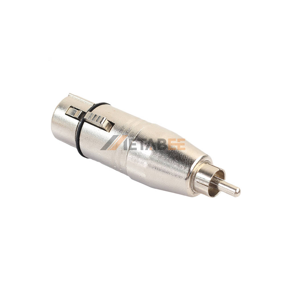 3 pin XLR female to RCA male audio adapter