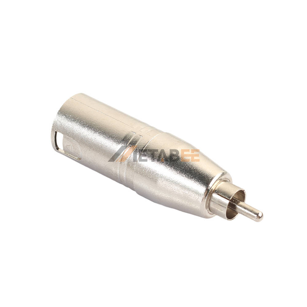 3 pin XLR male to RCA male audio adapter