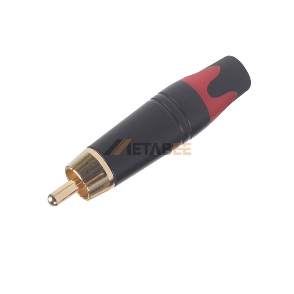 RCA  audio/video male plug Red tail