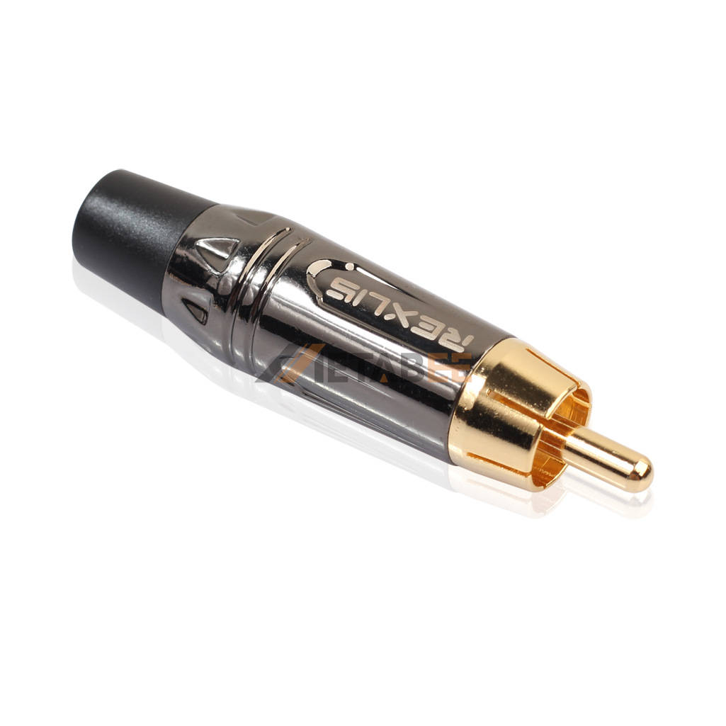 RCA  audio/video male plug Gray