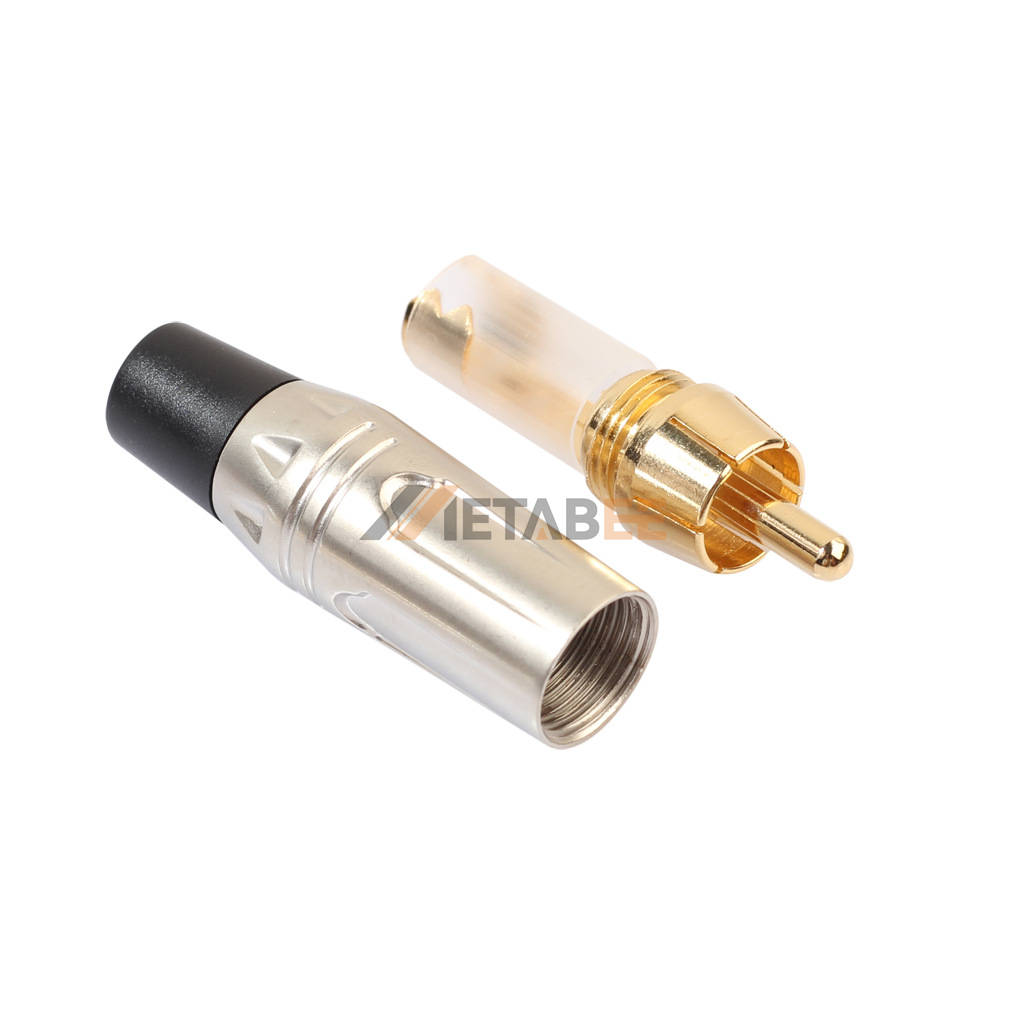 RCA  audio/video male plug Silver