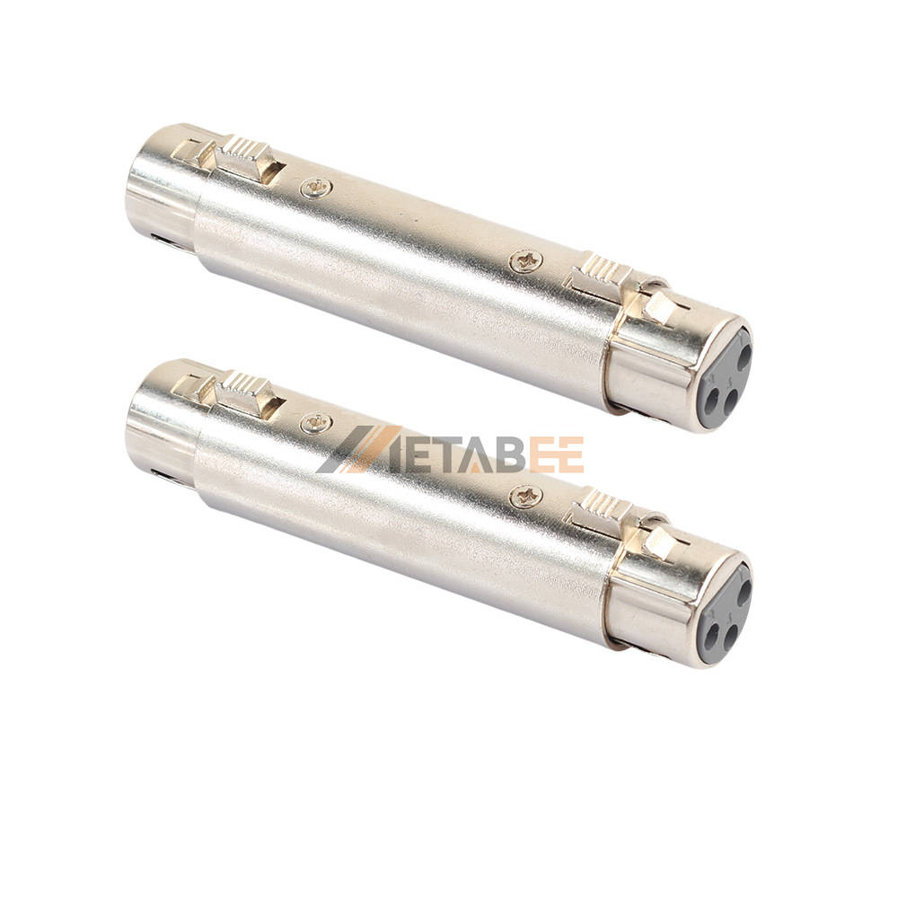 3 pin XLR female to female audio adapter