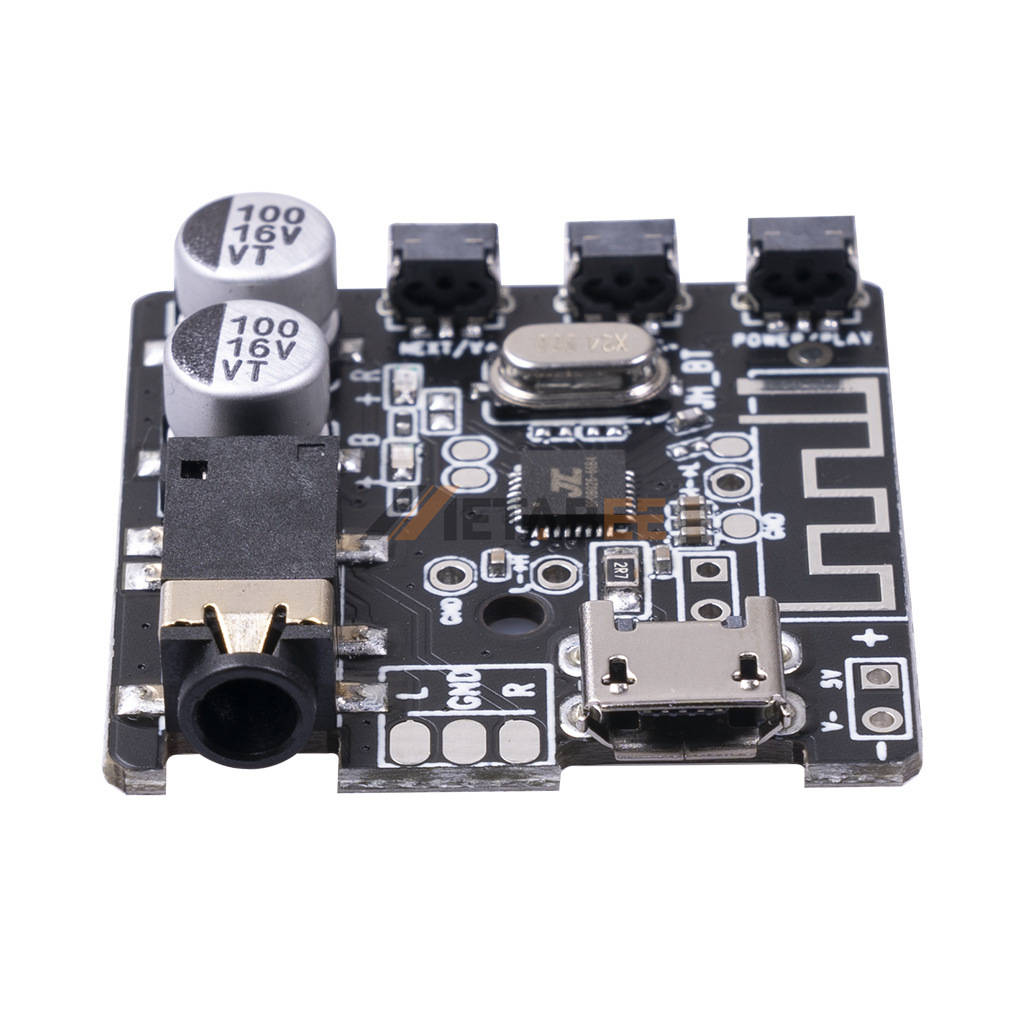 micro 5P to 3.5mm Blue-tooth 5.0 Audio Receiver Black