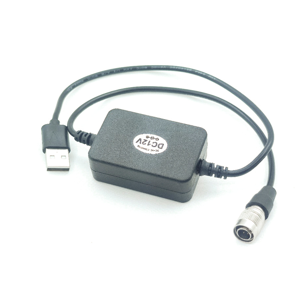 USB オス - ヒロセ 4 ピン オス ズーム F4 F8 電源ケーブル ブースト 12V 0.5m