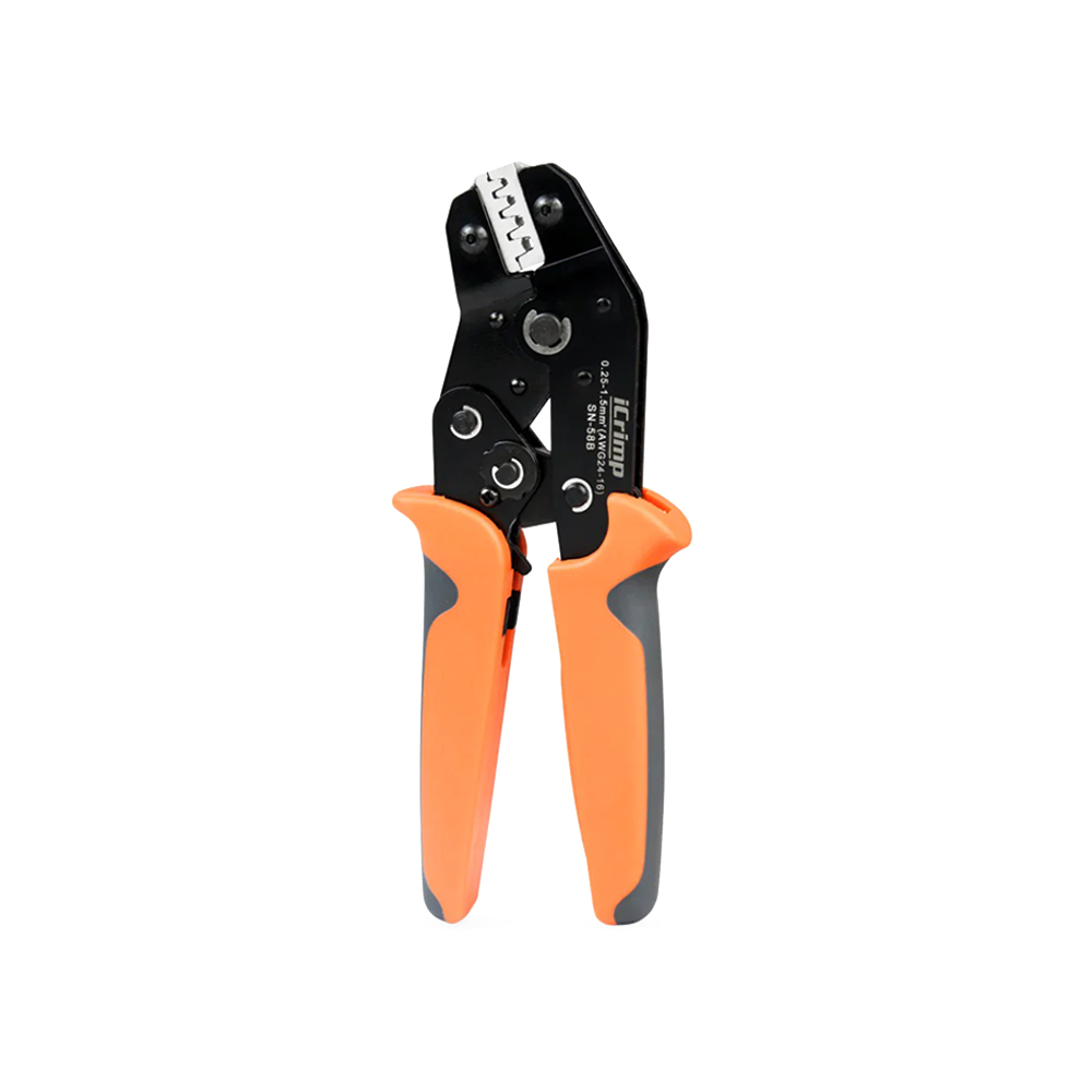 Crimping Tool, SN-58B, 0.25-1.5mm², Ratcheting, Orange, Terminal Crimper