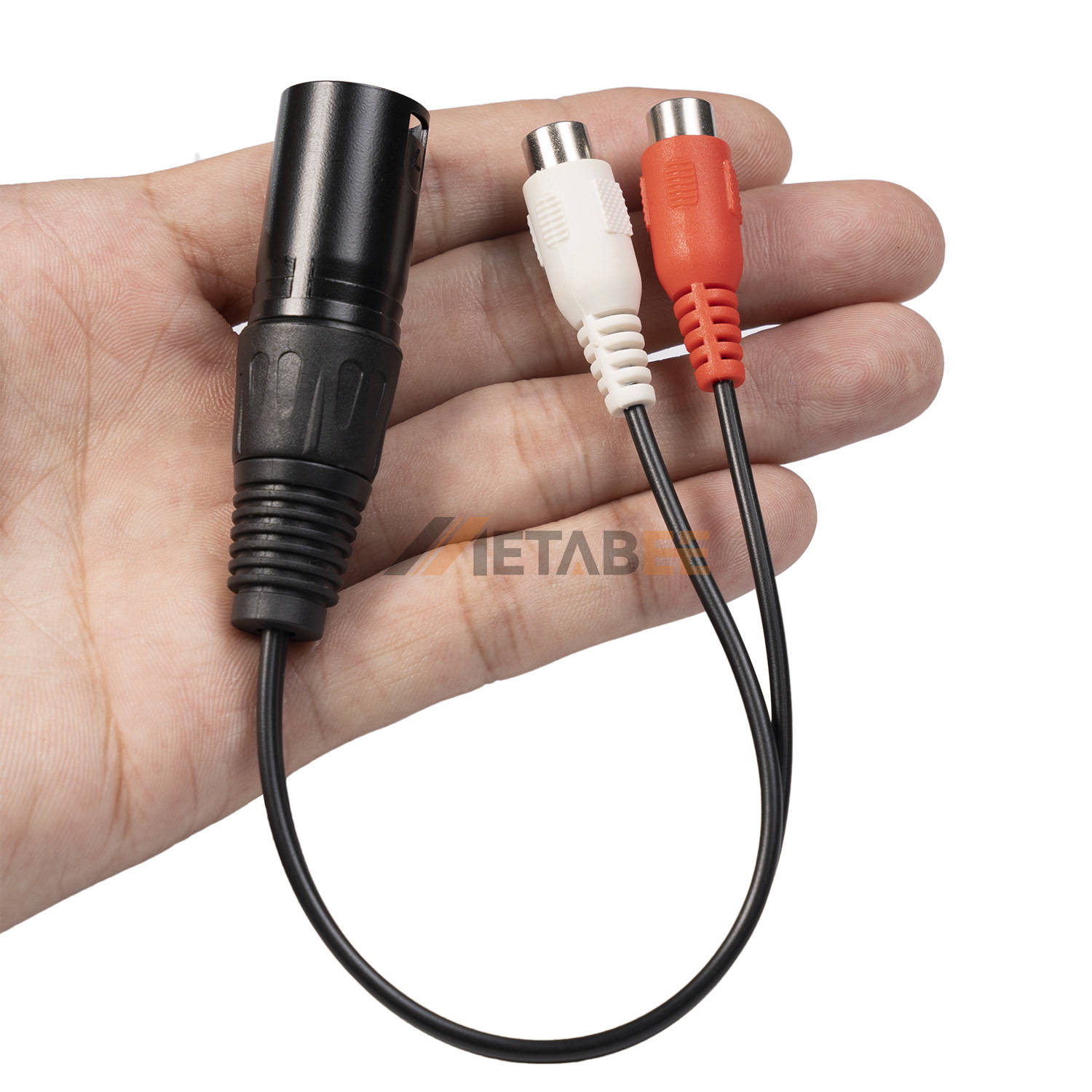 XLR Male to 2 RCA Female Audio/Video Cable