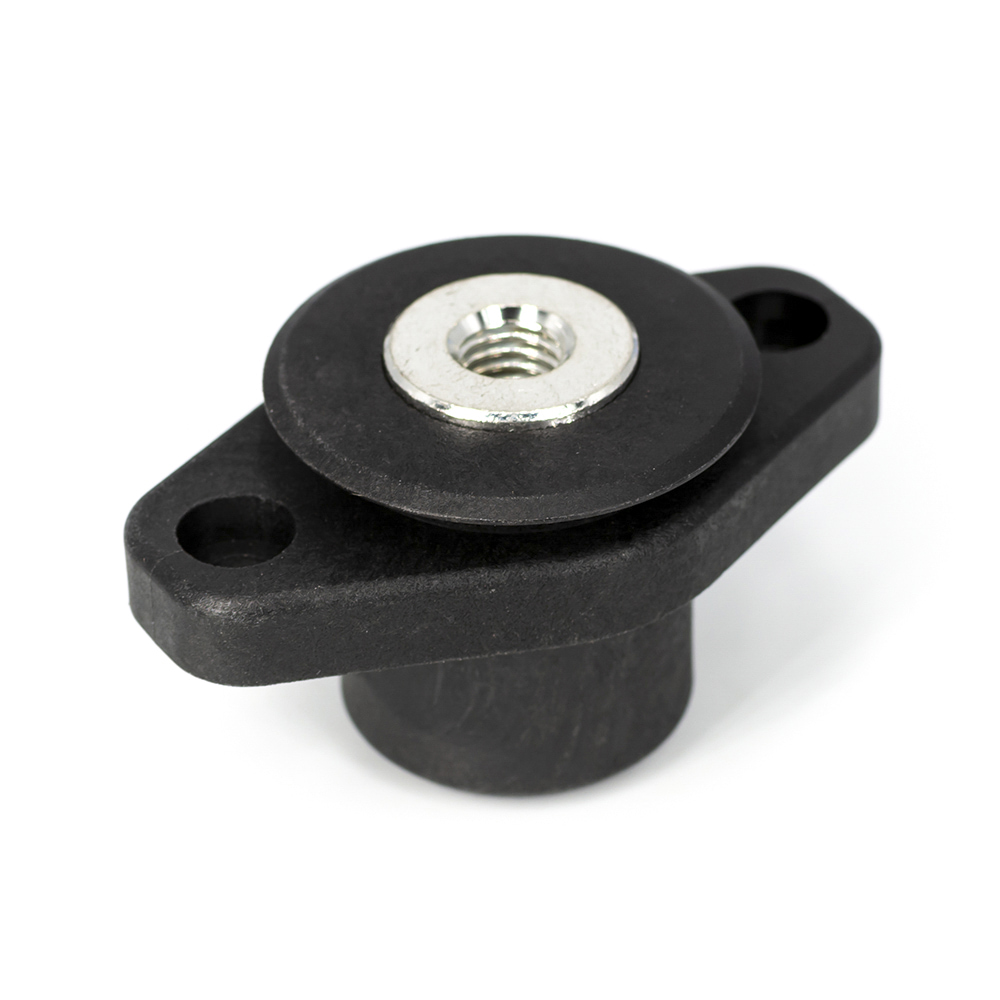 Single Stud Type Junction Blocks 500A Internal Screw (M8) Internal Screw (M8)  Flange Mounting Black