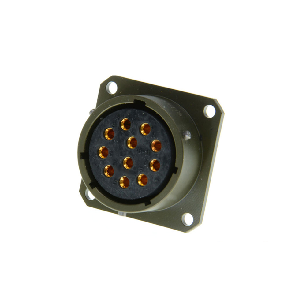 MIL-DTL-26482 Series 1 Connector,MS3112E18-11S Female Box Mount Receptacle, 11 Pin solder