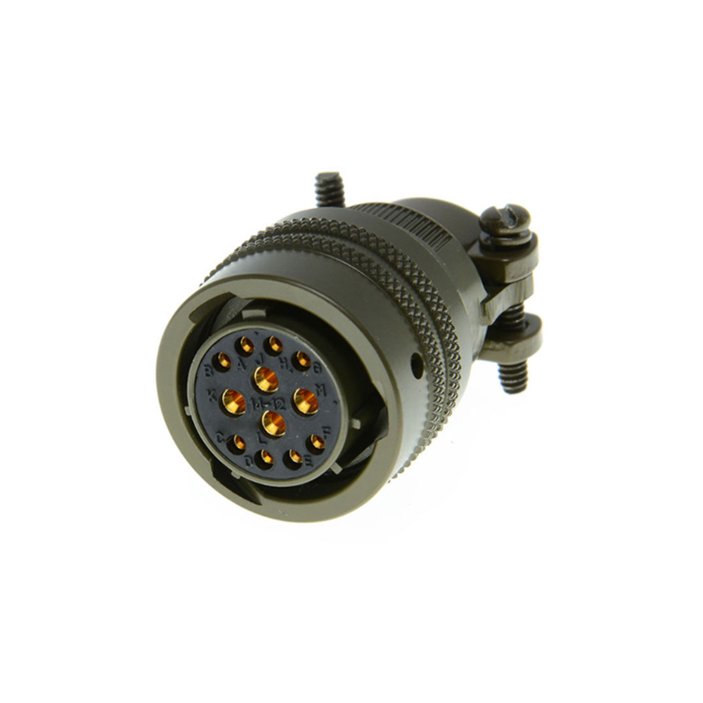 MIL-DTL-26482 Series 1 Connector,MS3116F14-12S Female cable mount plug,12 Pin solder