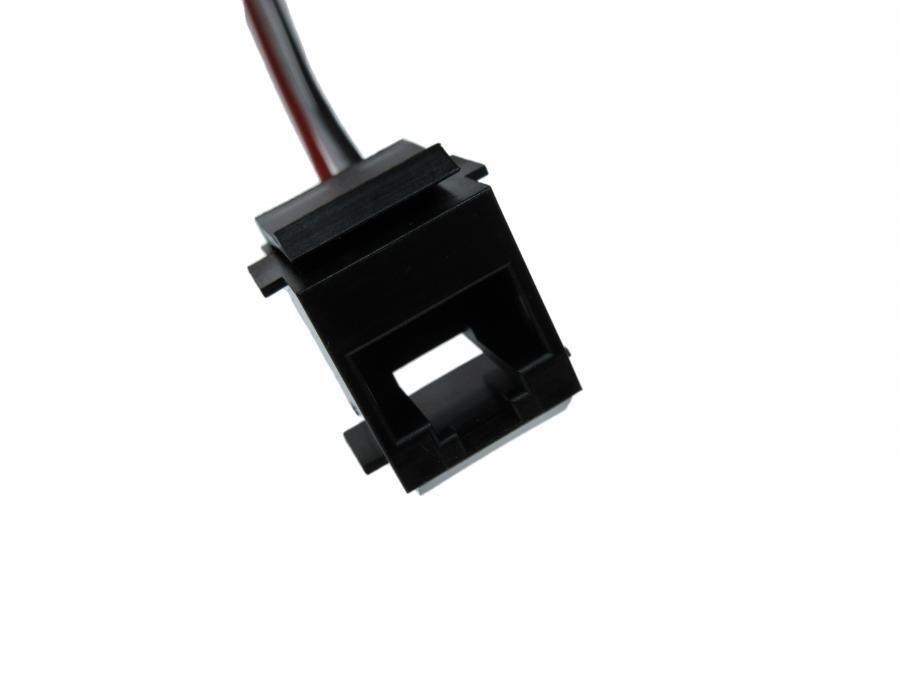 Metabee 8P3C RJ45 Modular Jack, Blunt Cut, Snap-in Mount, 22 AWG, UL 1061, Black