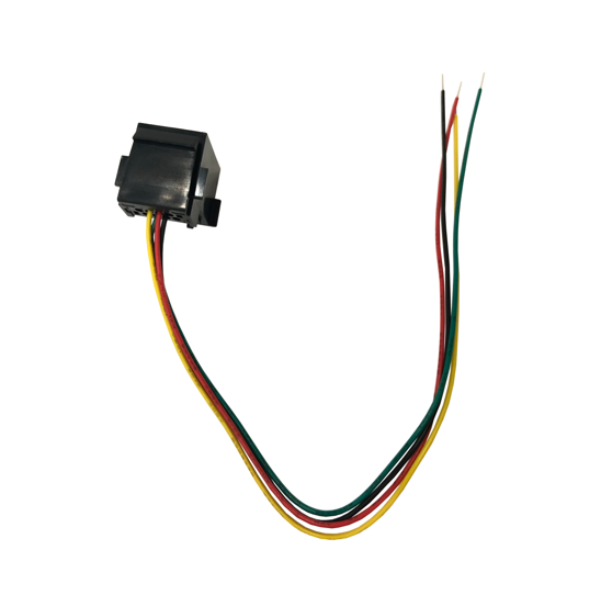 Metabee 6P6C RJ11 Modular Jack, Stripped and Tinned Wire, Snap-in Mount, 26 AWG, UL 1061, Black