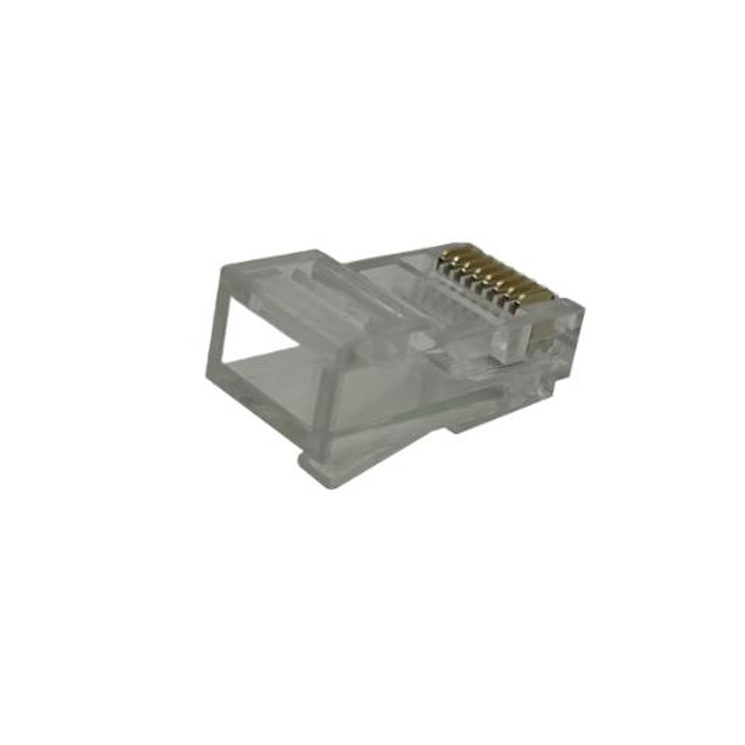 Metabee RJ45 8P8C Modular Plug for Stranded Flat Cable, Unshielded, Cat3